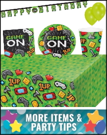 Game on Gaming Party Supplies, Decorations, Balloons and Ideas
